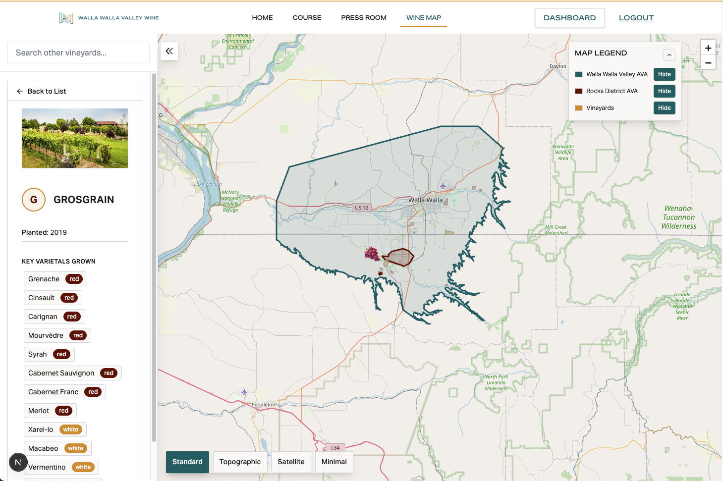 Interactive Wine Map